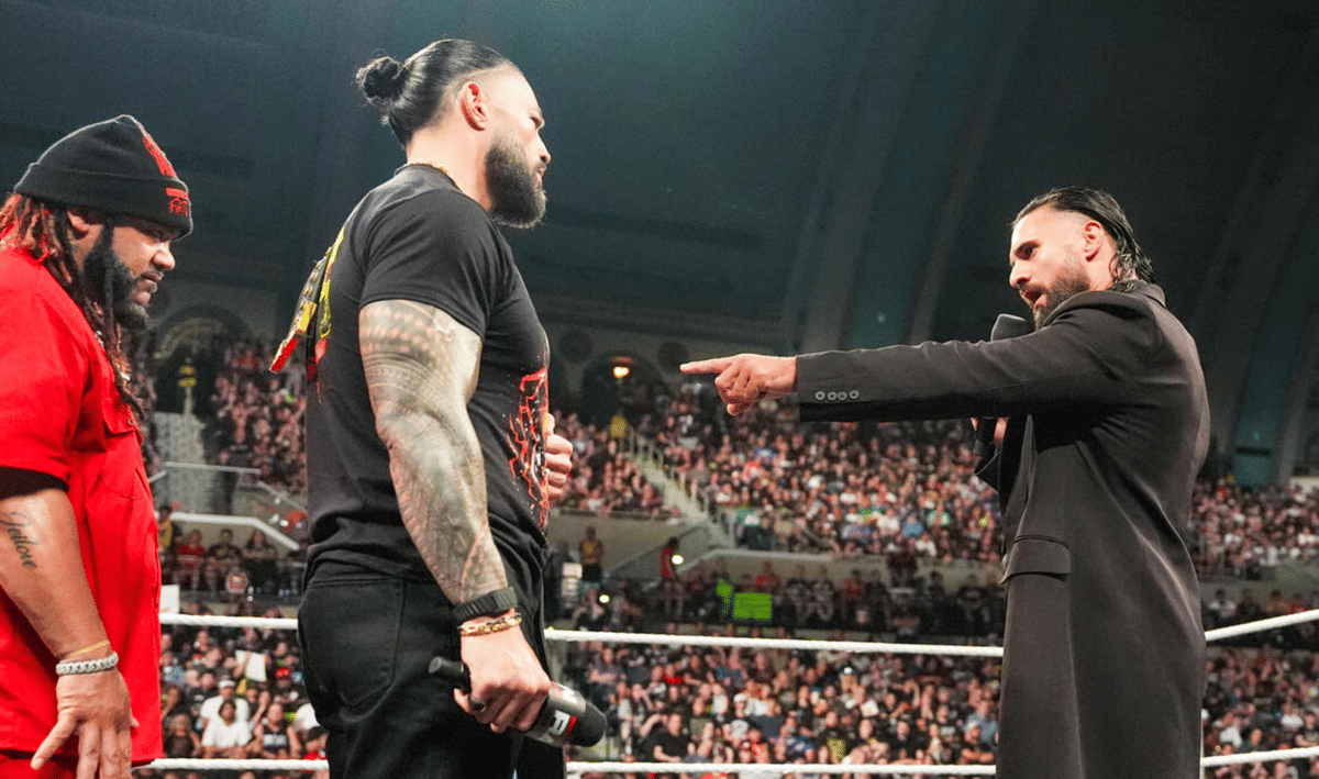 WWE Raw June 29, 26 Roman Reigns & Seth Rollins