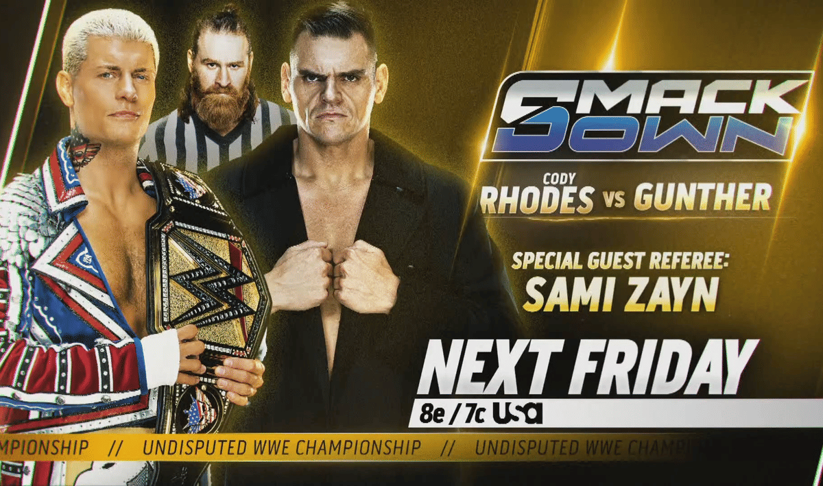 WWE SmackDown July 19 26 Cody Rhodes vs Gunther 2
