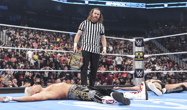 WWE SmackDown June 19, 26 Sami Zayn lays out Cody Rhodes & Gunther