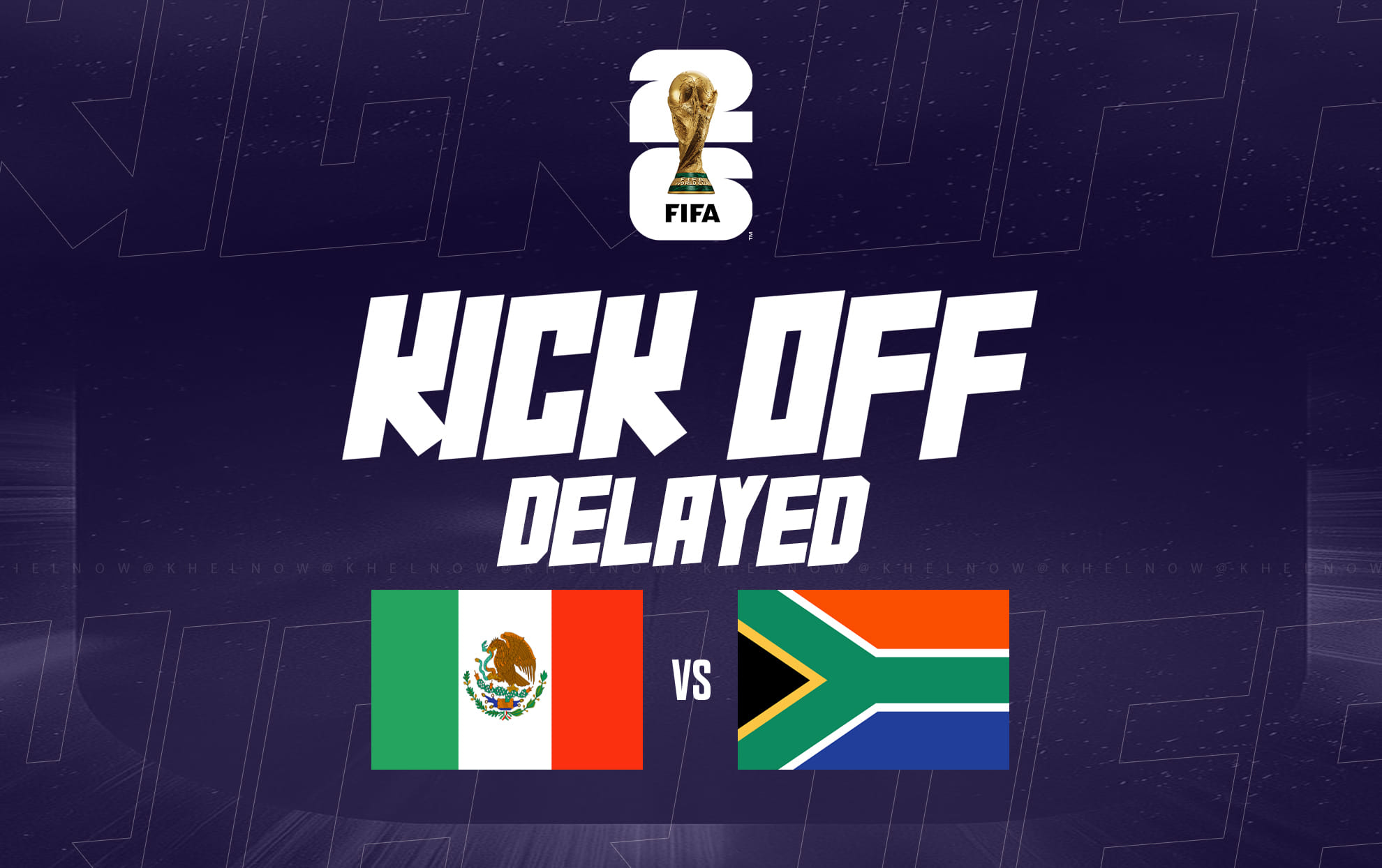 Why was FIFA World Cup 2026 opener kick-off delayed by five minutes?
