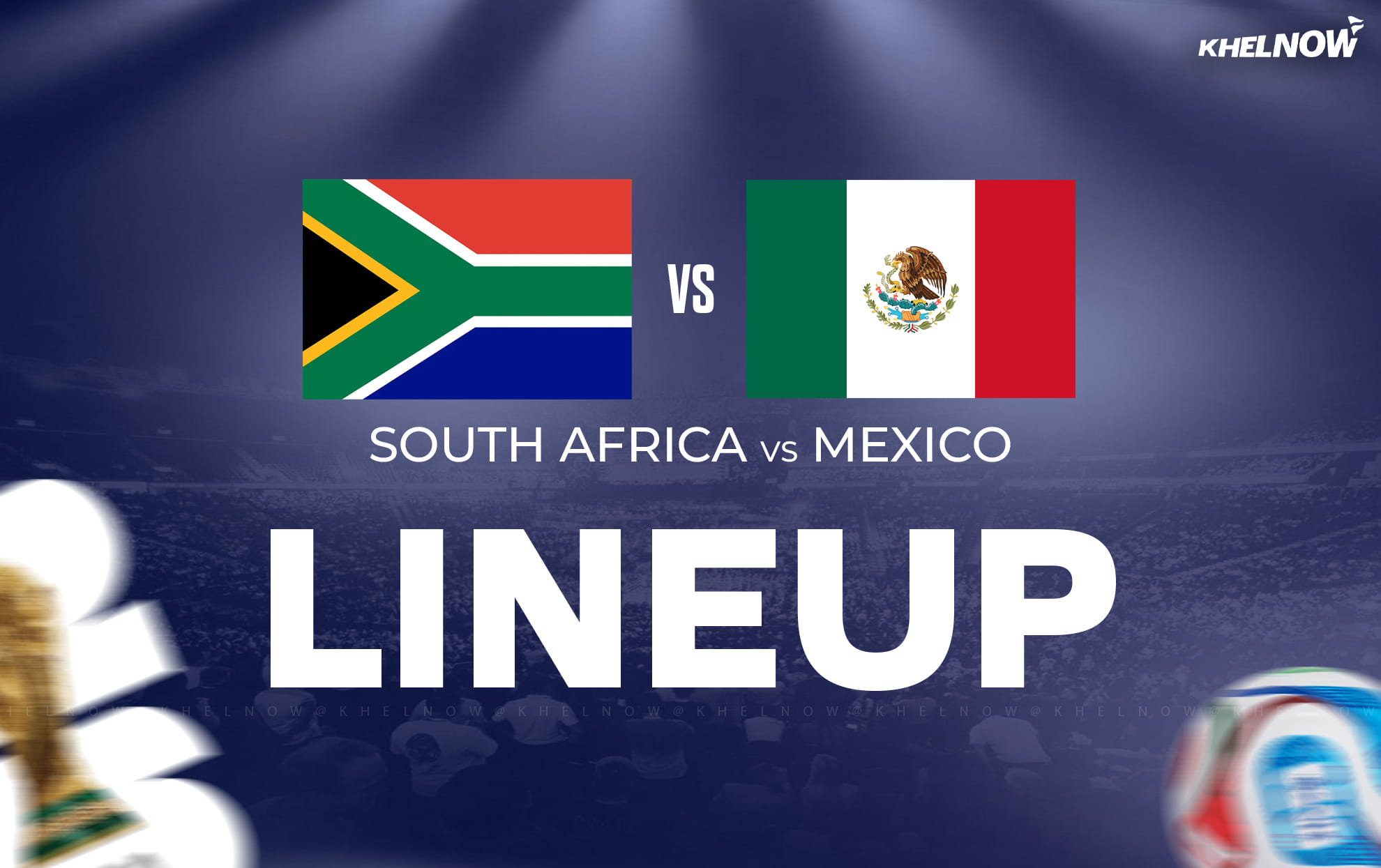 South Africa lineup vs Mexico confirmed for FIFA World Cup 2026 opener.
