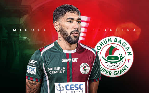 Mohun Bagan announces the signing of former East Bengal player Miguel Figueira with a two year deal
