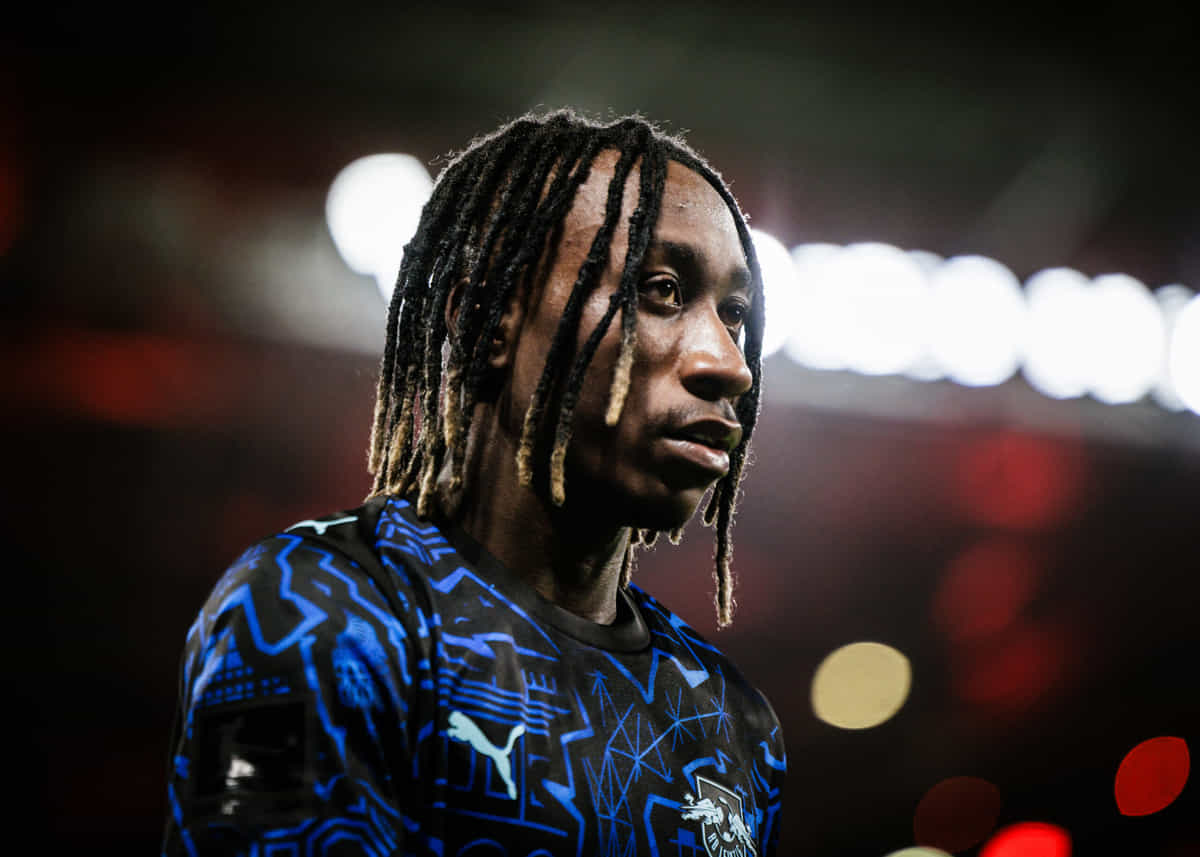 Yan Diomande of RB Leipzig