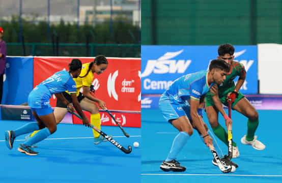Indian Teams register dominating wins on opening day of FIH Youth Hockey5s Asian Championship