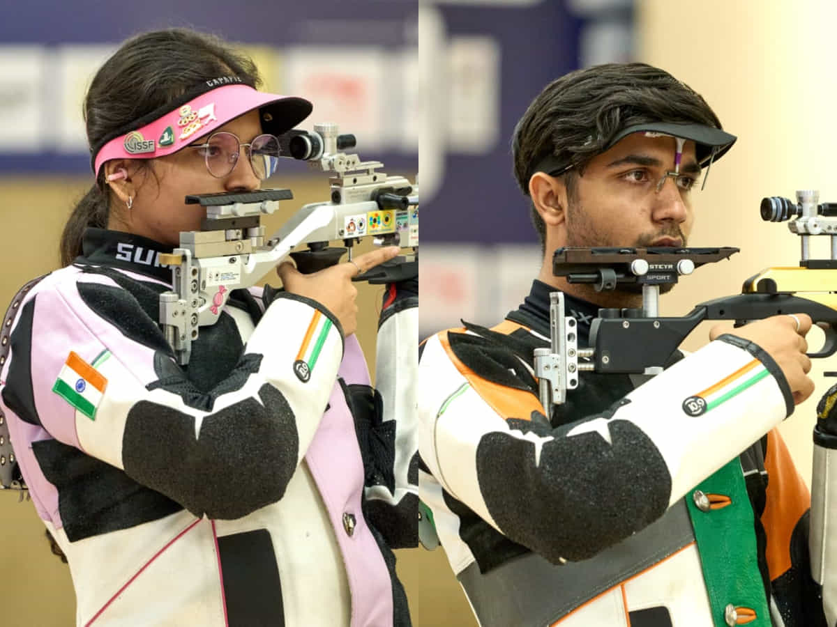 Sonam Uttam Maskar and Himanshu Dhillon Clinch Bronze in 10m Air Rifle Mixed Team at ISSF World Cup Hangzhou