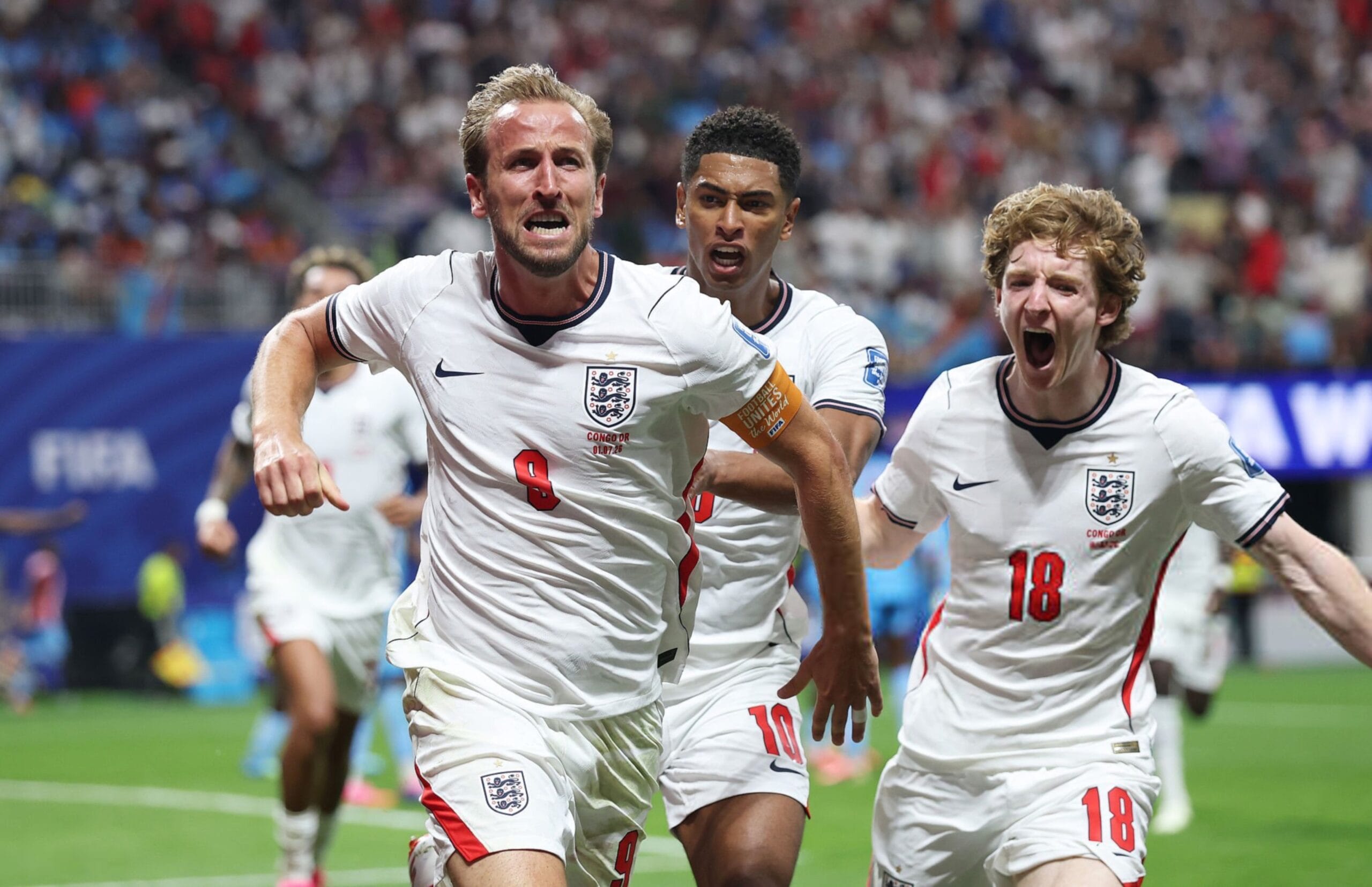 Who will England face in Round of 16 of FIFA World Cup 2026 after beating DR Congo?