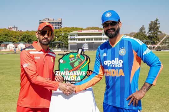 Which TV channel will broadcast second ZIM vs IND T20I in India?