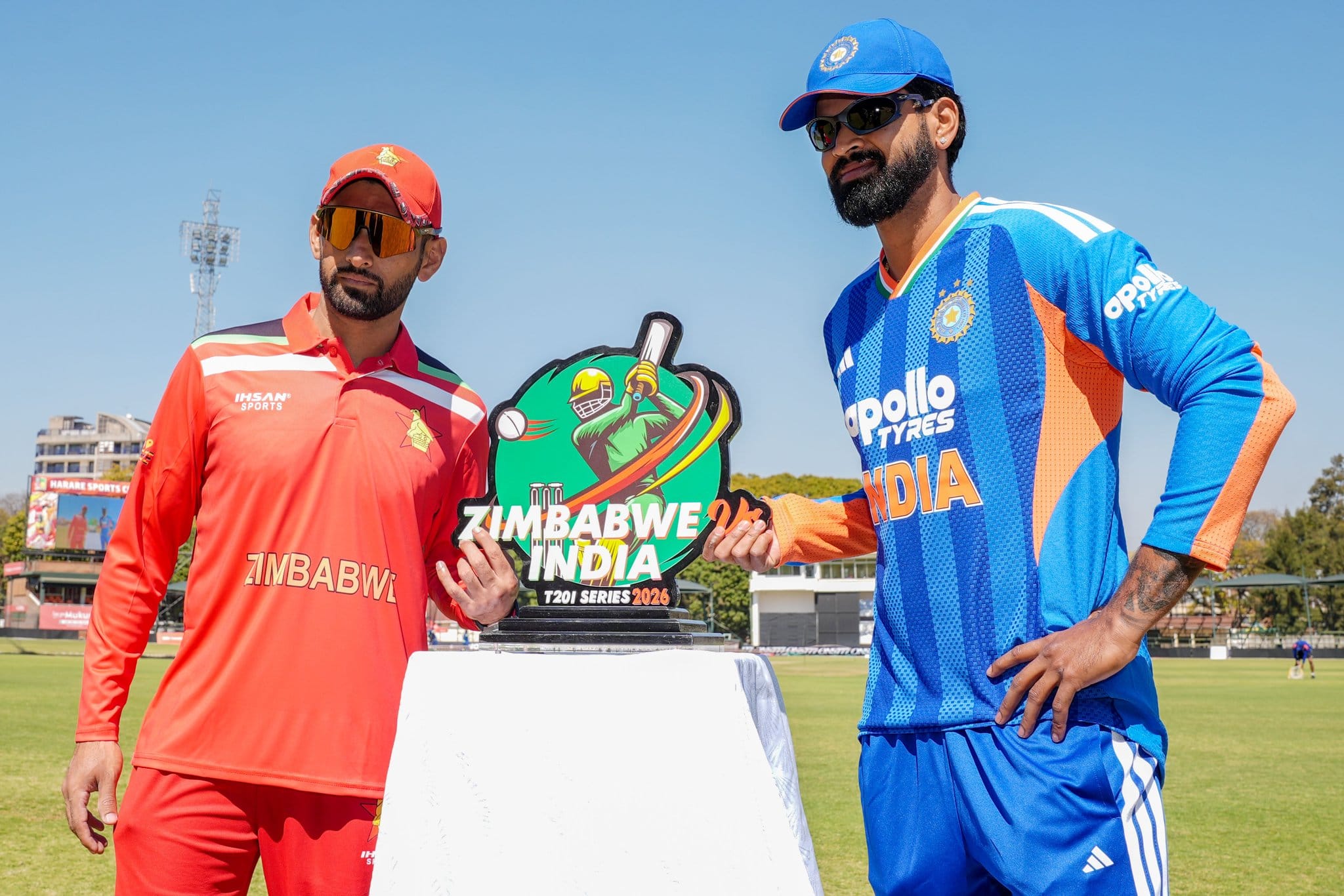 At what time will the first ZIM vs IND T20I start?