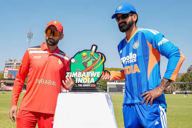 At what time will the first ZIM vs IND T20I start?