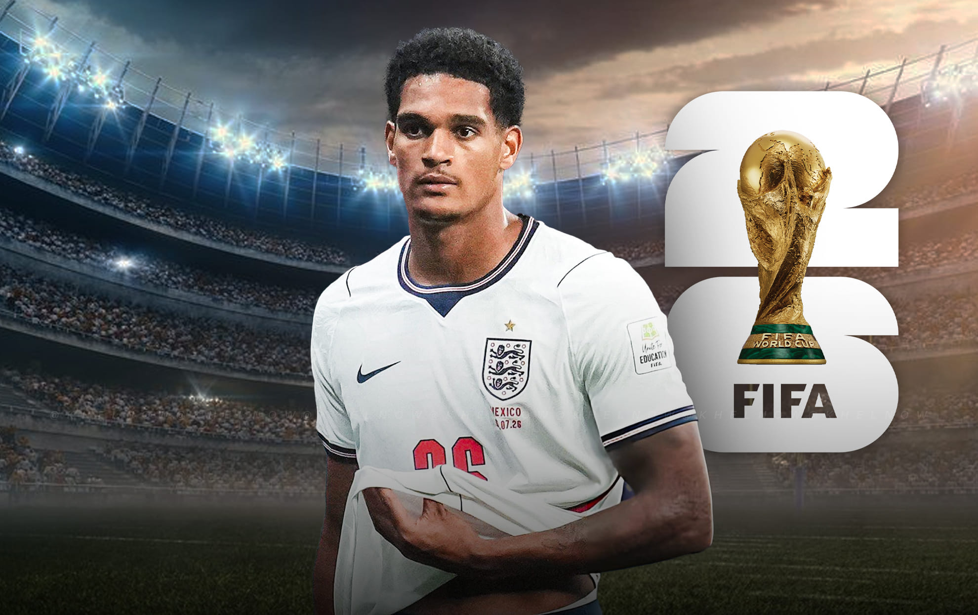 Why did Jarell Quansah get red card during Mexico vs England in FIFA World Cup 2026 Round of 16?