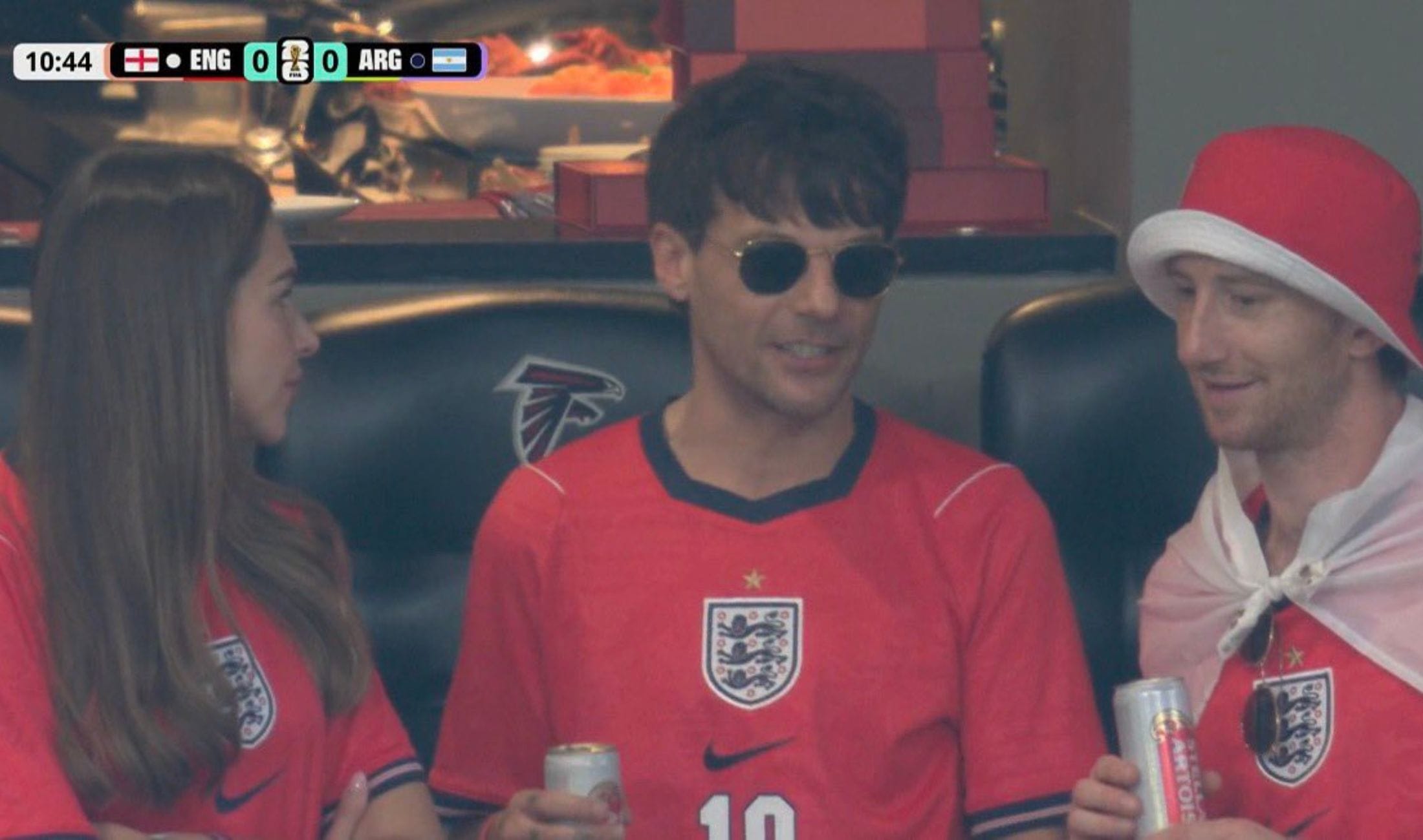 Louis Tomlinson & Mike Jagger in attendance for Argentina vs England FIFA World Cup 2026 semifinal