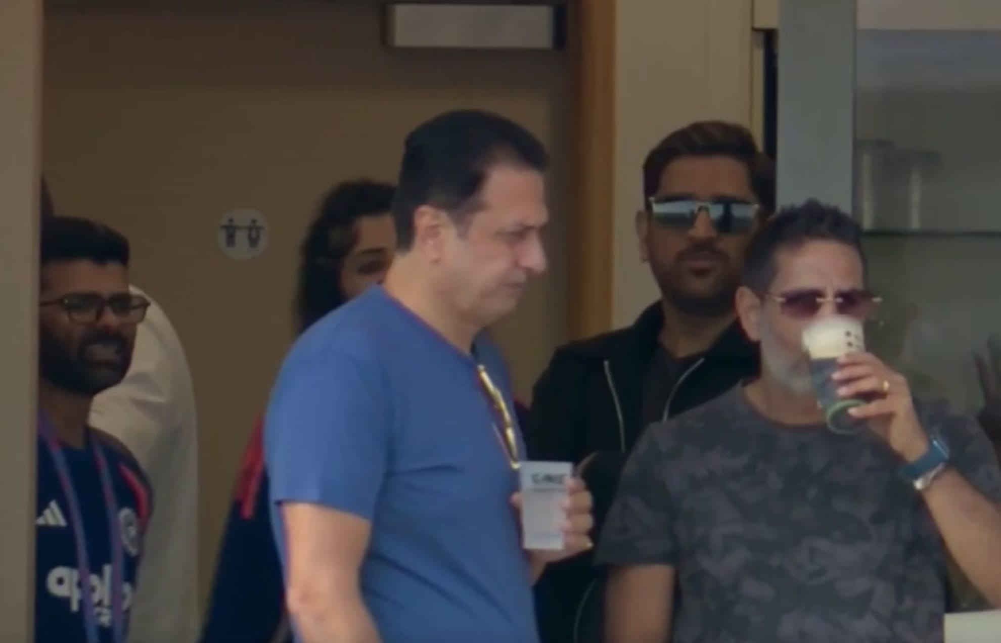 VIDEO: MS Dhoni spotted enjoying ENG vs IND 3rd T20I on his birthday