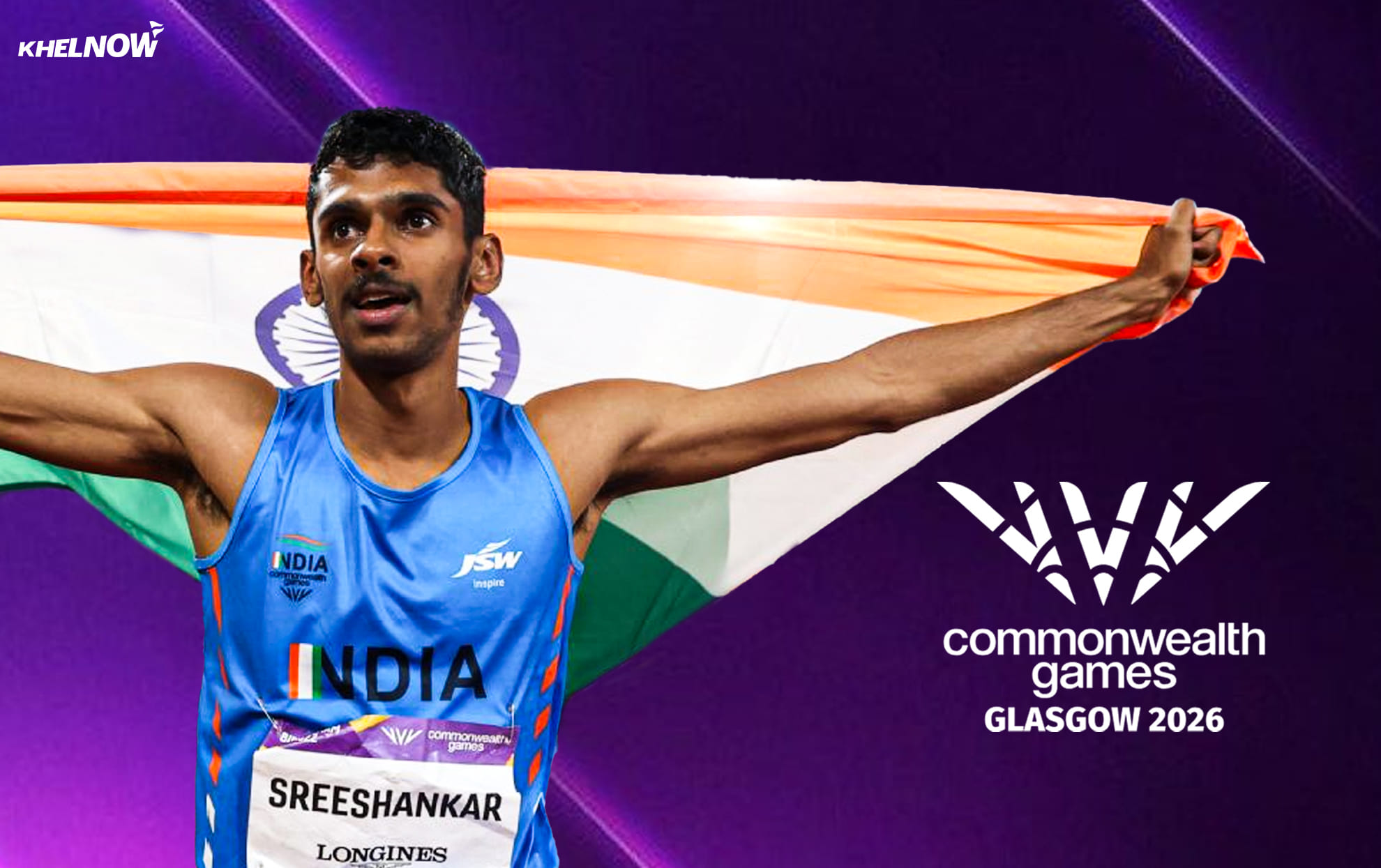 Murali Sreeshankar reacts after winning silver at Commonwealth Games 2026 Murali Sreeshankar reacts after winning silver at Commonwealth Games 2026