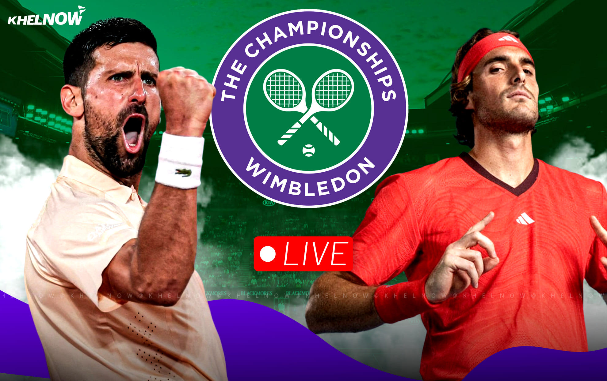 Novak Djokovic vs Stefanos Tsitsipas live streaming, TV channel, where & how to watch: Wimbledon 2026