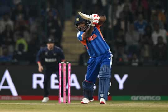 How many runs has Sanju Samson scored in last five T20s?