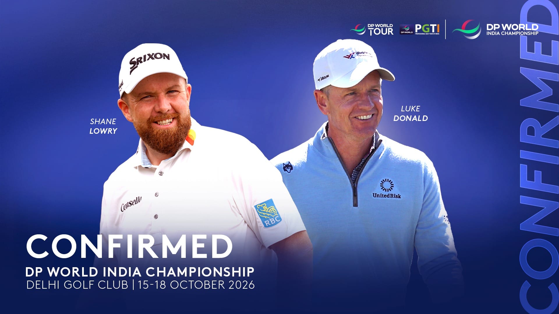 Shane Lowry, Luke Donald to join fellow Ryder Cup teammates at DP World India Championship