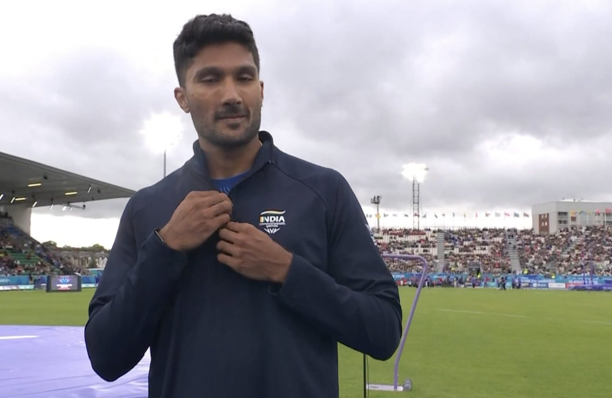 Why did Tejaswin Shankar withdraw from men's high jump final at Commonwealth Games 2026?