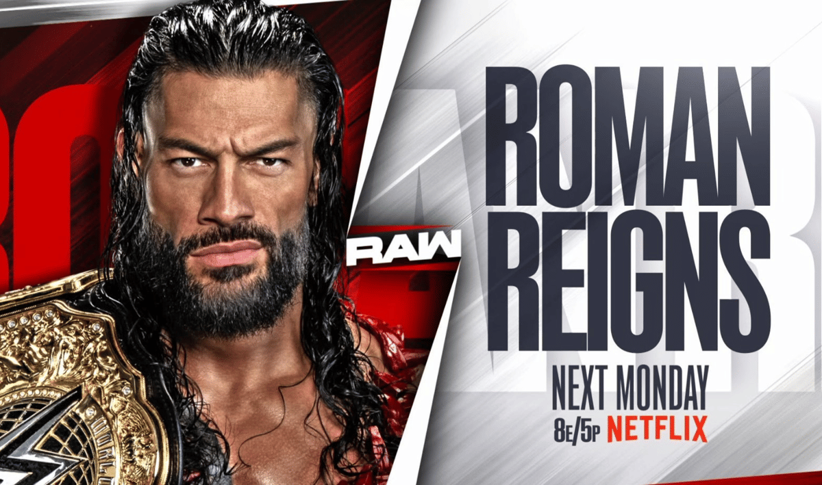 WWE Raw July 13,26 Roman Reigns returns next week