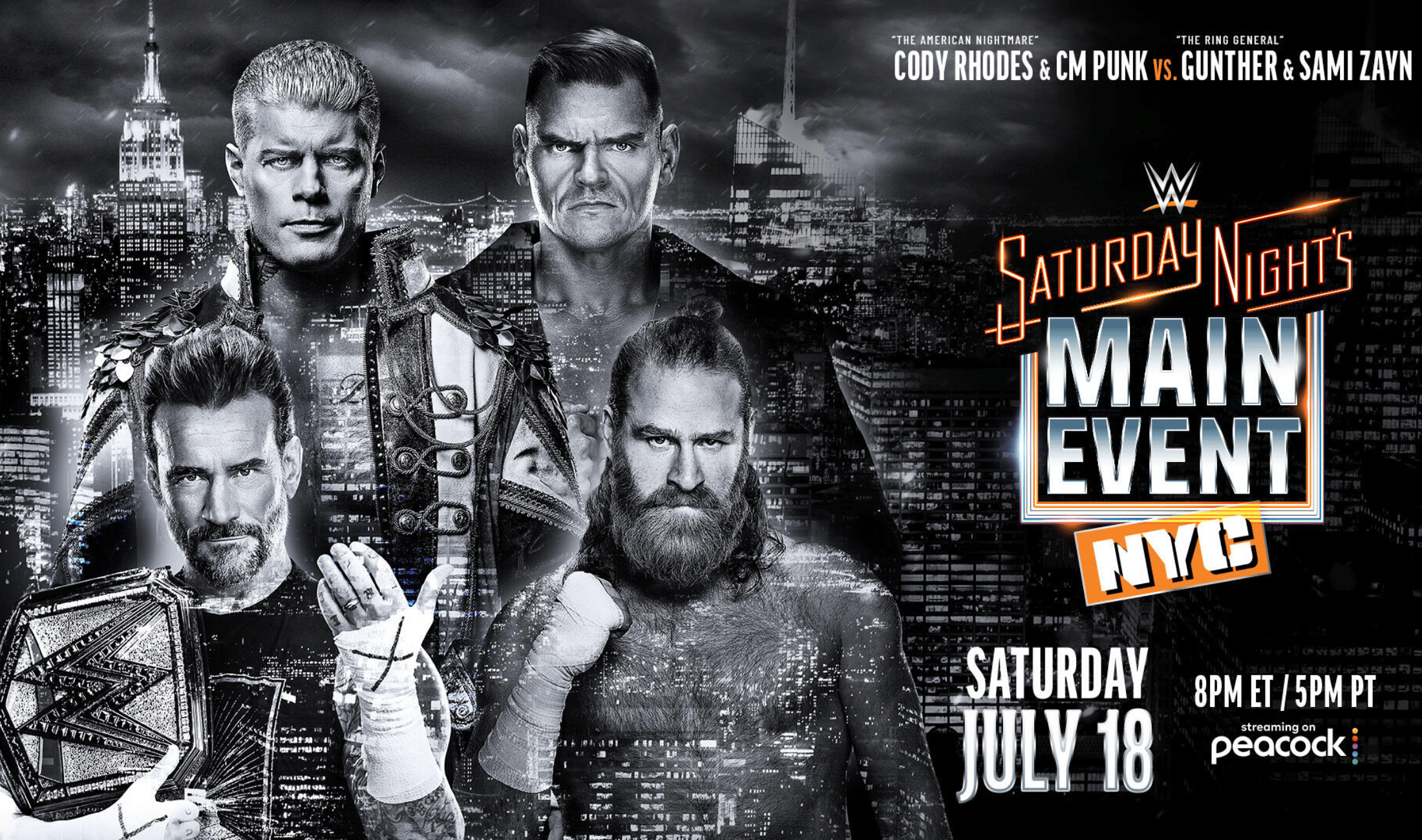 Possible spoilers for WWE Saturday Nights Main Event July 2026 - Cody Rhodes walks out on CM Punk & more