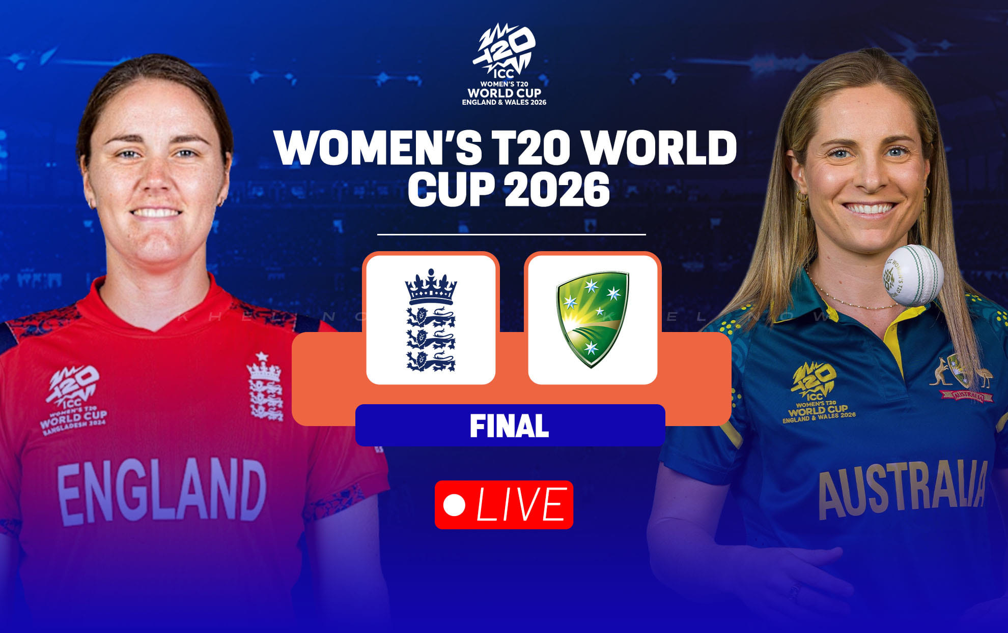ENG-W vs AUS-W Live streaming details, when & how to watch final of Women's T20 World Cup 2026
