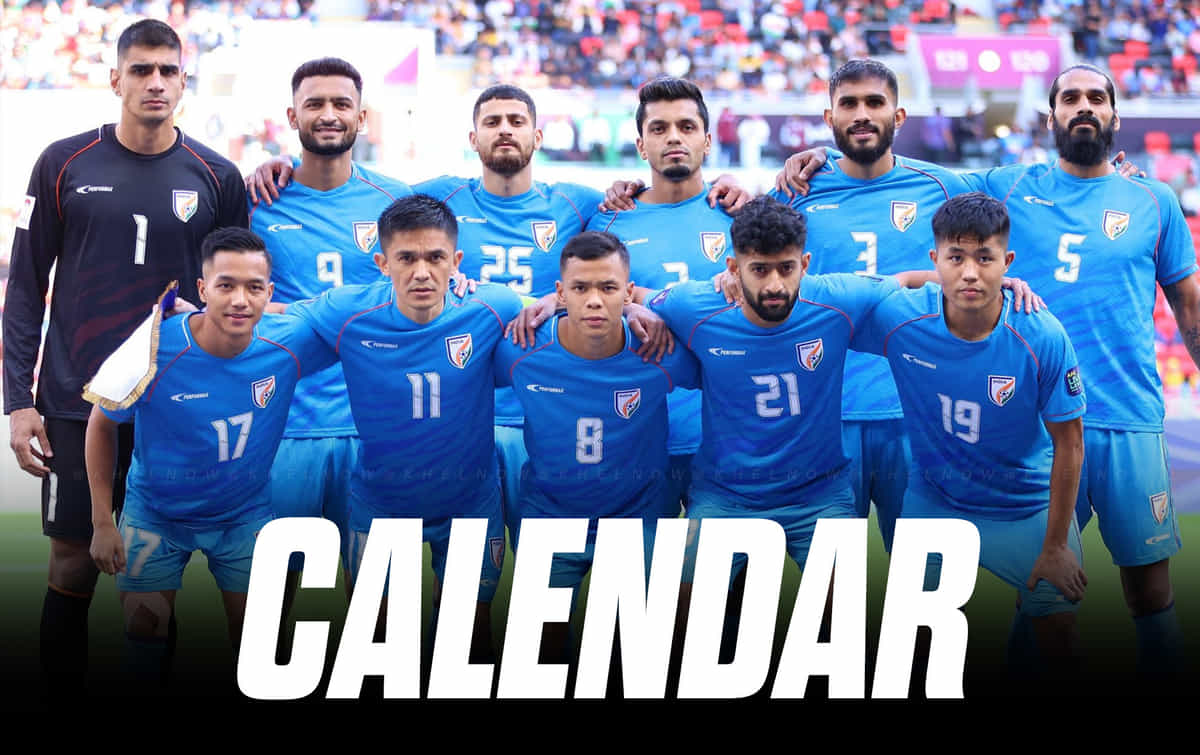 Indian men's senior national football team calendar for 2026