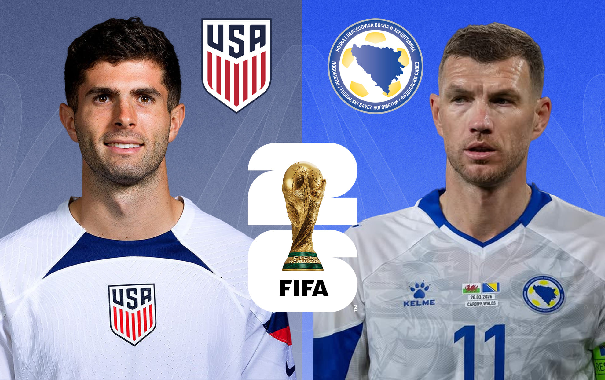 USA vs Bosnia & Herzegovina: Top five players to watch out for in FIFA World Cup 2026 ft. Christian Pulisic, Edin Dzeko