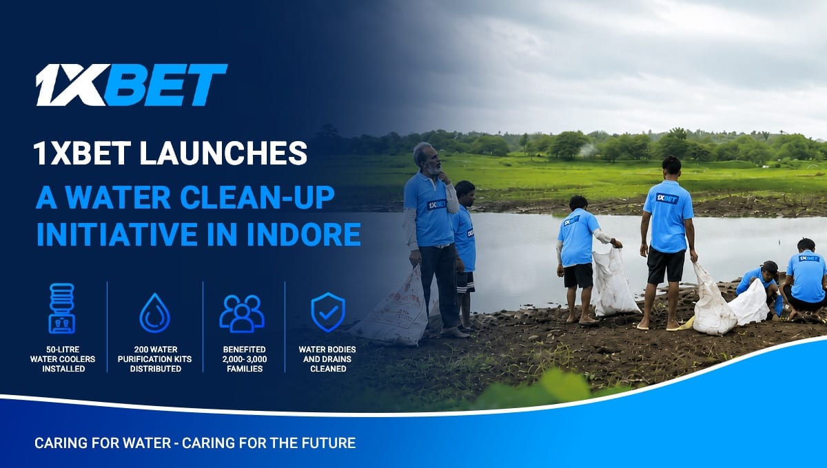1xBet launches charitable water purification initiative in Indore