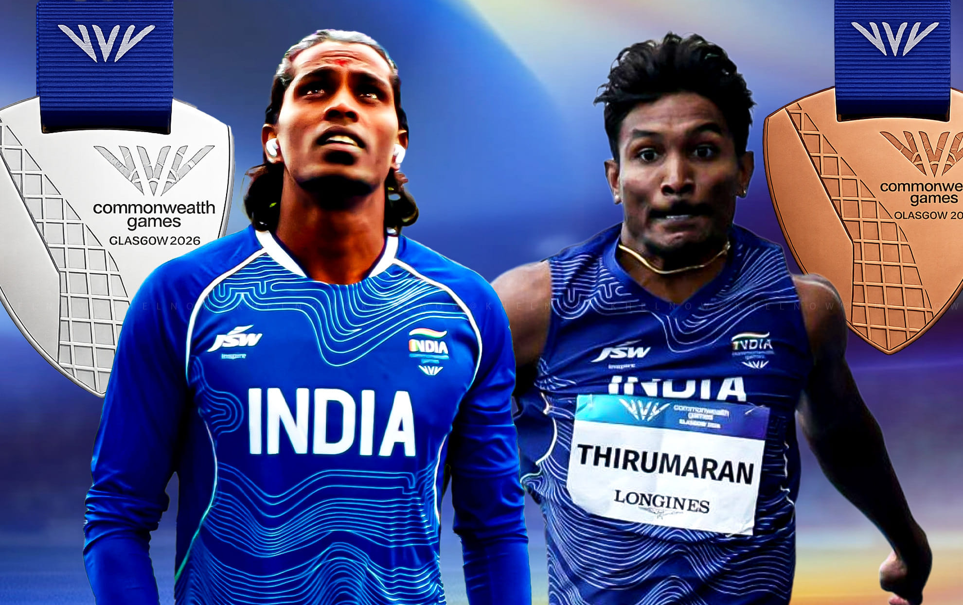 CWG 2026: Praveen Chithravel wins silver, Selva Prabhu claims bronze in men's triple jump final