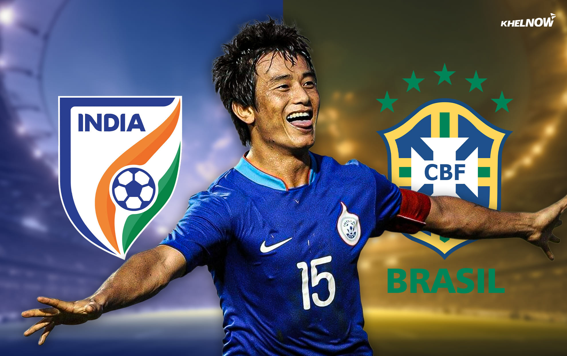 Bhaichung Bhutia makes a bold statement on India's friendly against Brazil on 3rd October