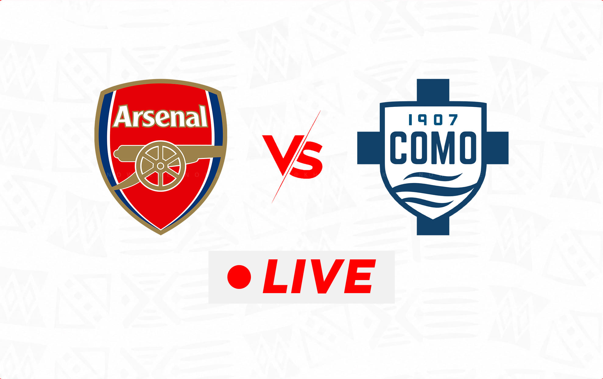 Arsenal v Como LIVE | Pre-season friendly