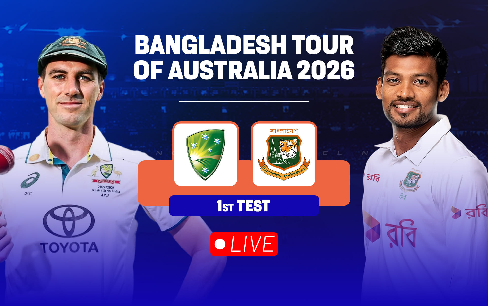 AUS vs BAN Live streaming details, where & how to watch 1st Test of Bangladesh tour of Australia 2026