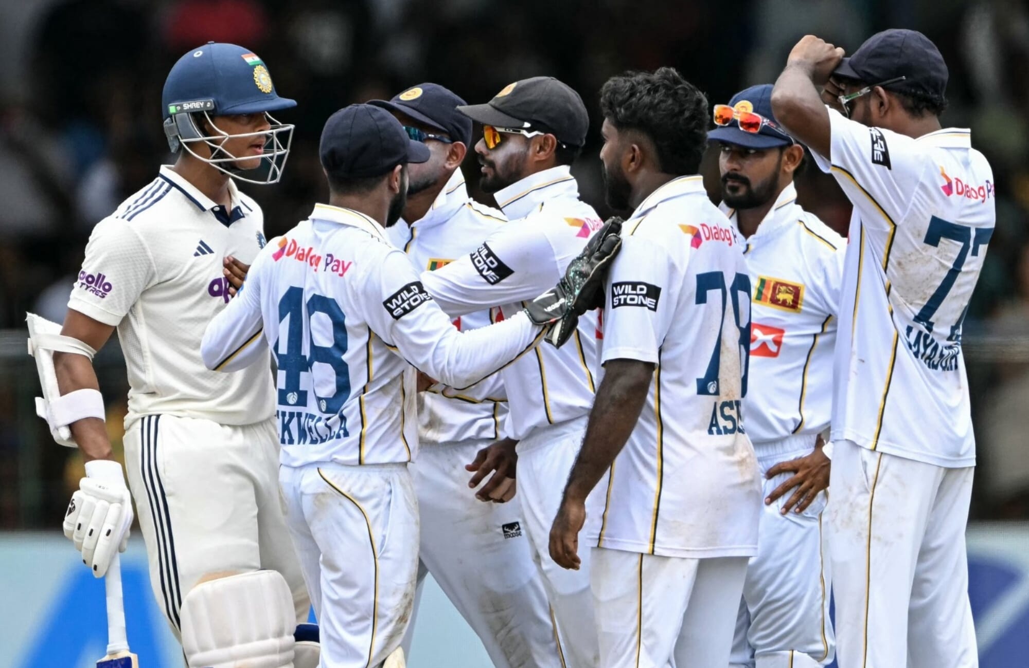 Jaiswal and Fernando fined 25% of match fees and given demerit point after Colombo Test clash