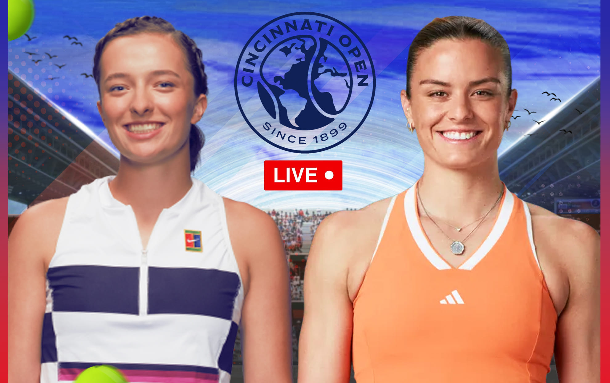Iga Swiatek vs Maria Sakkari live streaming, TV channel, where & how to watch: Cincinnati Open 2026 Iga Swiatek vs Maria Sakkari live streaming, TV channel, where & how to watch: Cincinnati Open 2026
