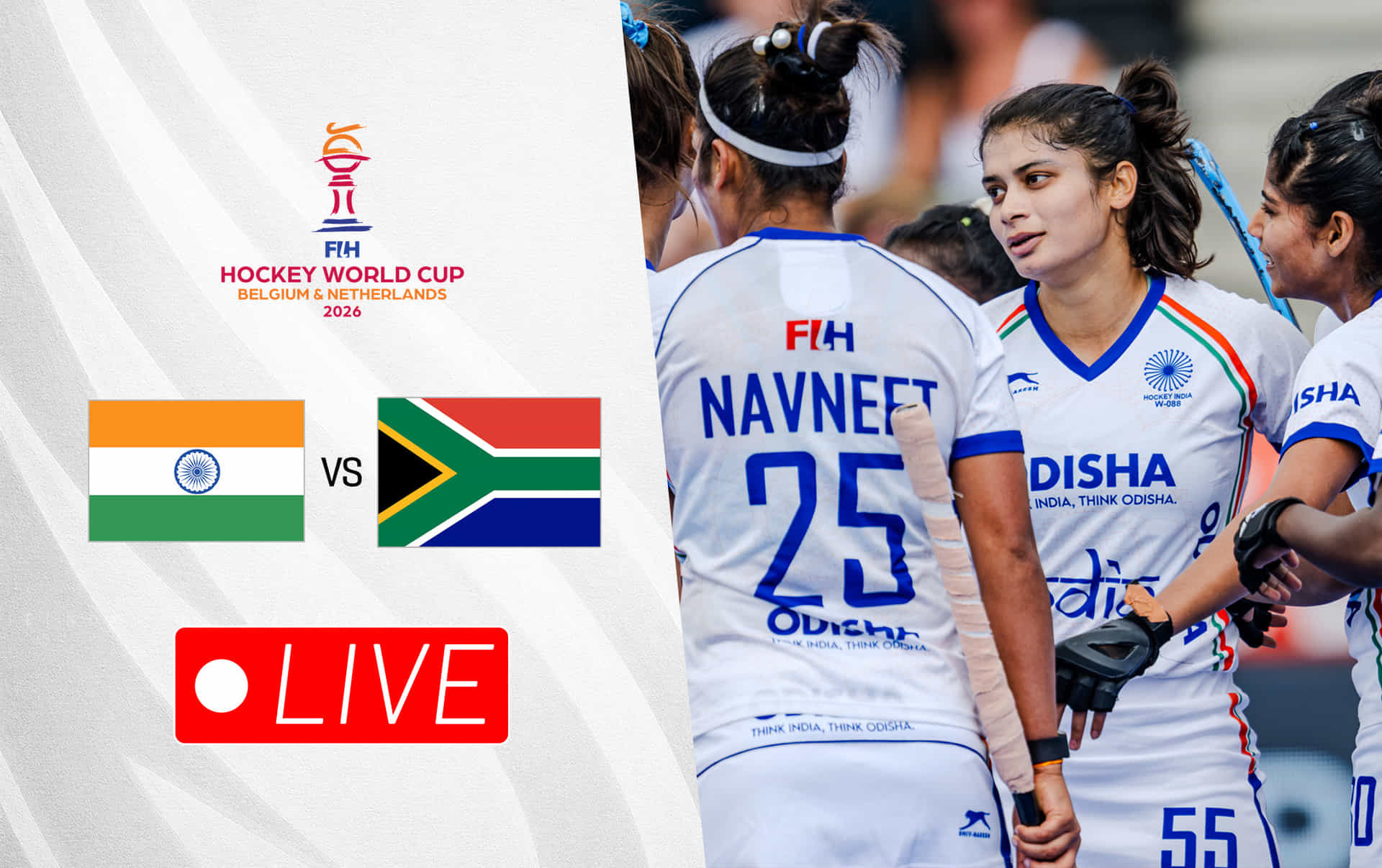 India vs South Africa Live Updates, FIH Women's Hockey World Cup 2026