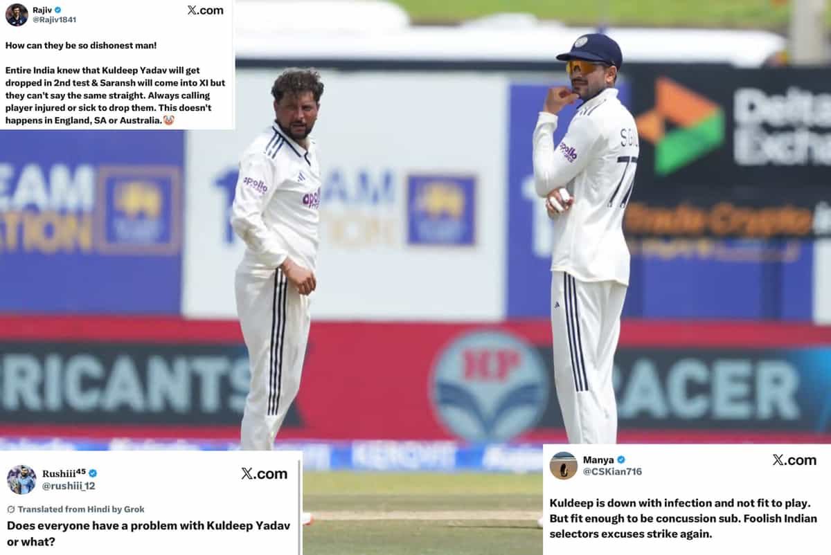 SL vs IND: Is Kuldeep Yadav really down with viral? Netizens call it “new way of dropping player”