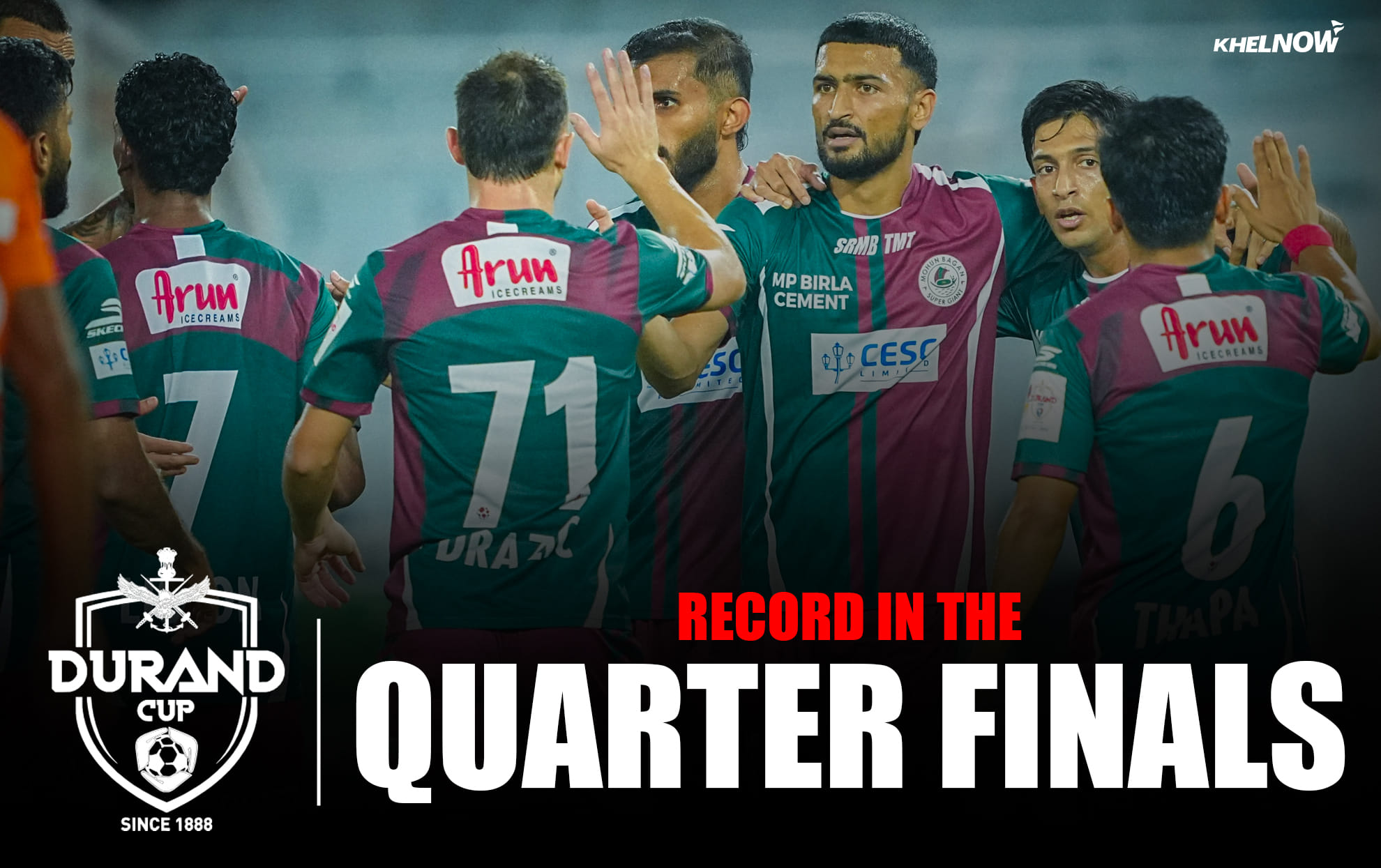 Mohun Bagan SG's record in Durand Cup quarterfinals over years