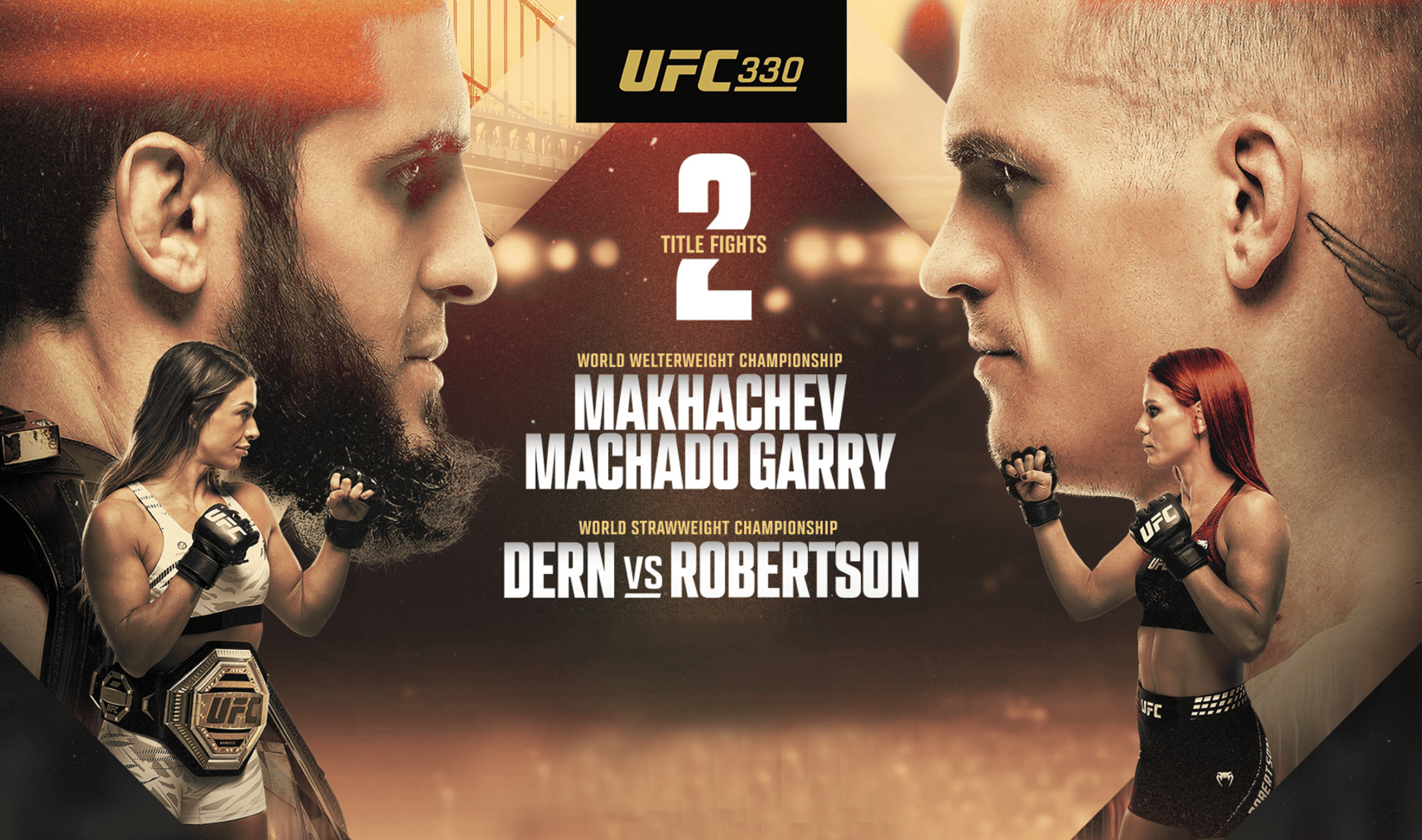 UFC 330 Poster Makhachev vs Machado Garry