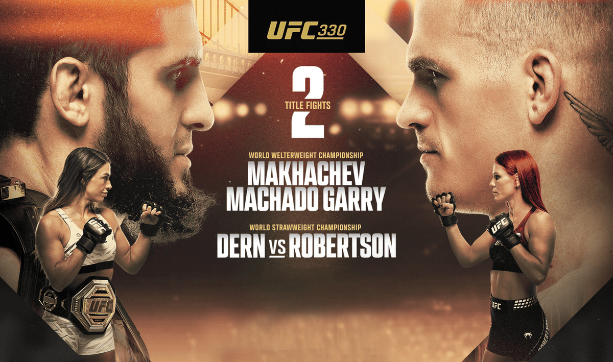 UFC 330 Poster Makhachev vs Machado Garry