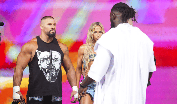 WWE Raw August 3, 2026 Bron Breakker-Oba Femi face off
