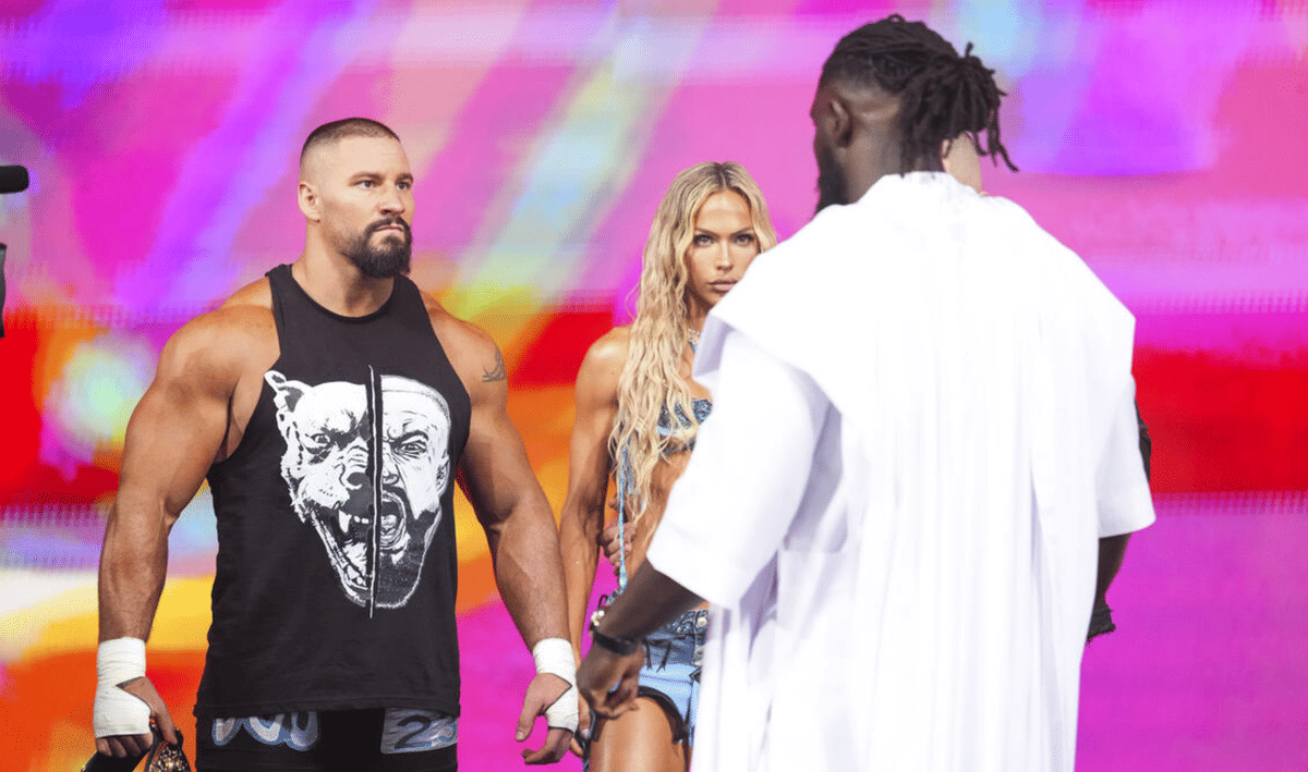 WWE Raw August 3, 2026 Bron Breakker-Oba Femi face off