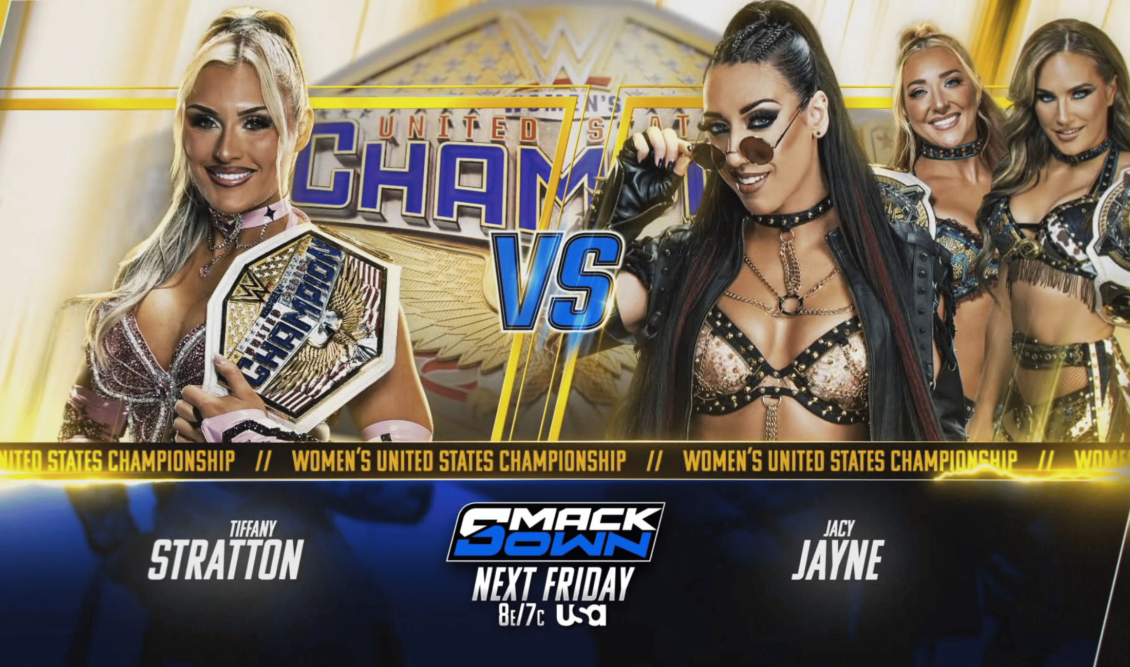 WWE SmackDown August 14, 2026 next week Tiffany Stratton vs Jacy Jayne