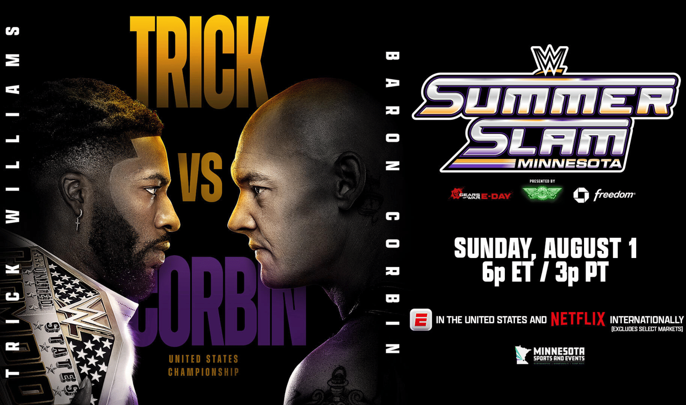 WWE SummerSlam 2026 Night 2 Trick Williams & Baron Corbin