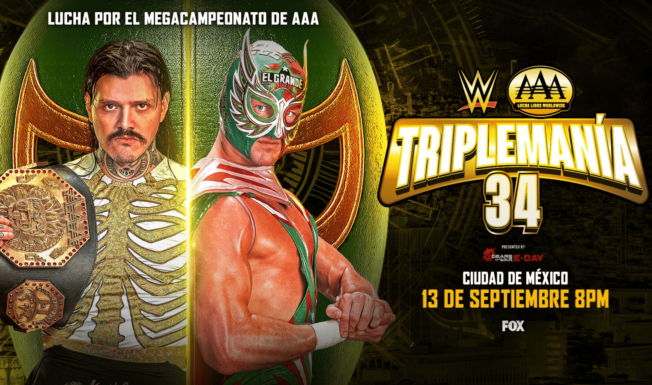WWE x AAA Triplemania 34 Dominik Mysterio & El Grande Americano