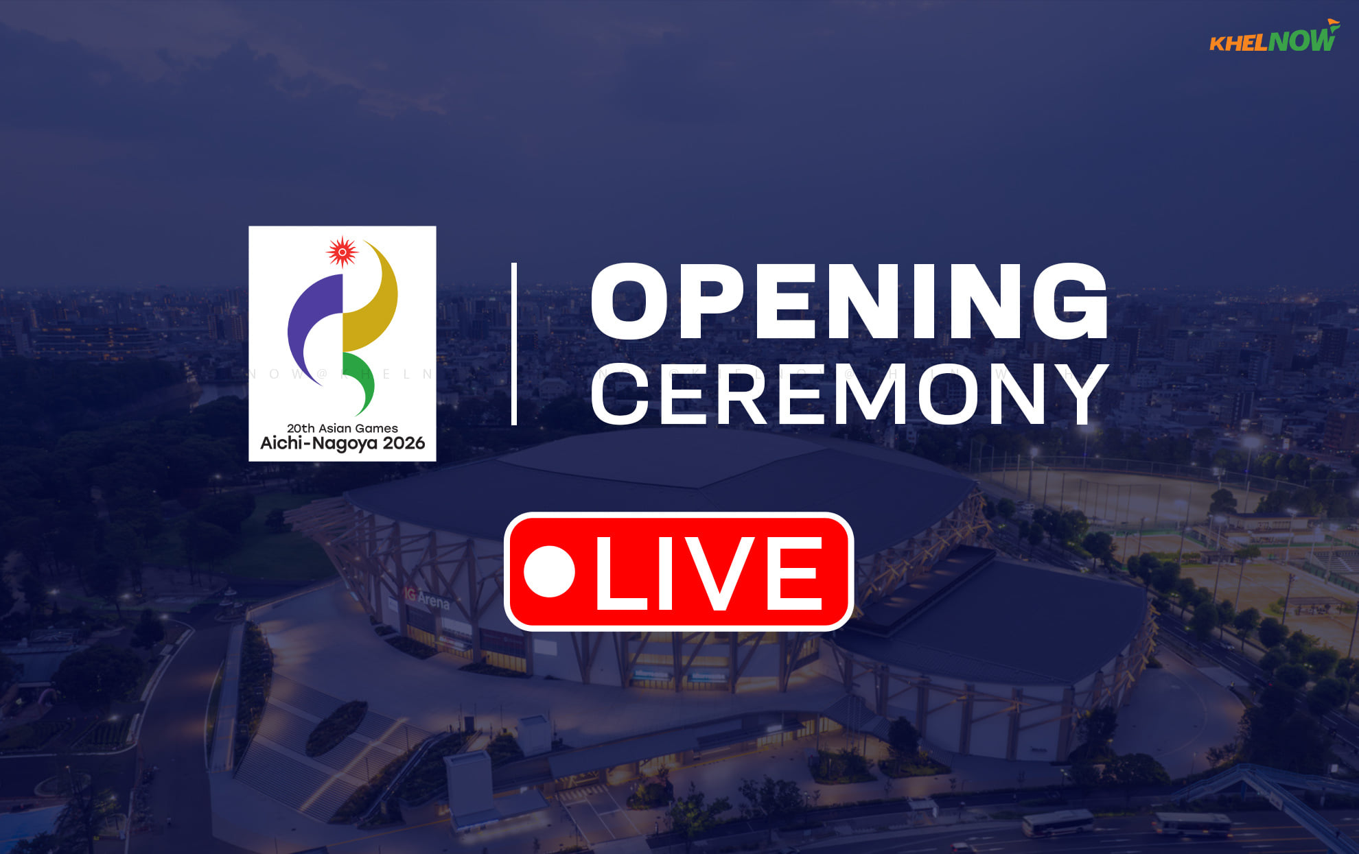 Asian Games 2026 Opening Ceremony: Live streaming, TV channel, where & how to watch?