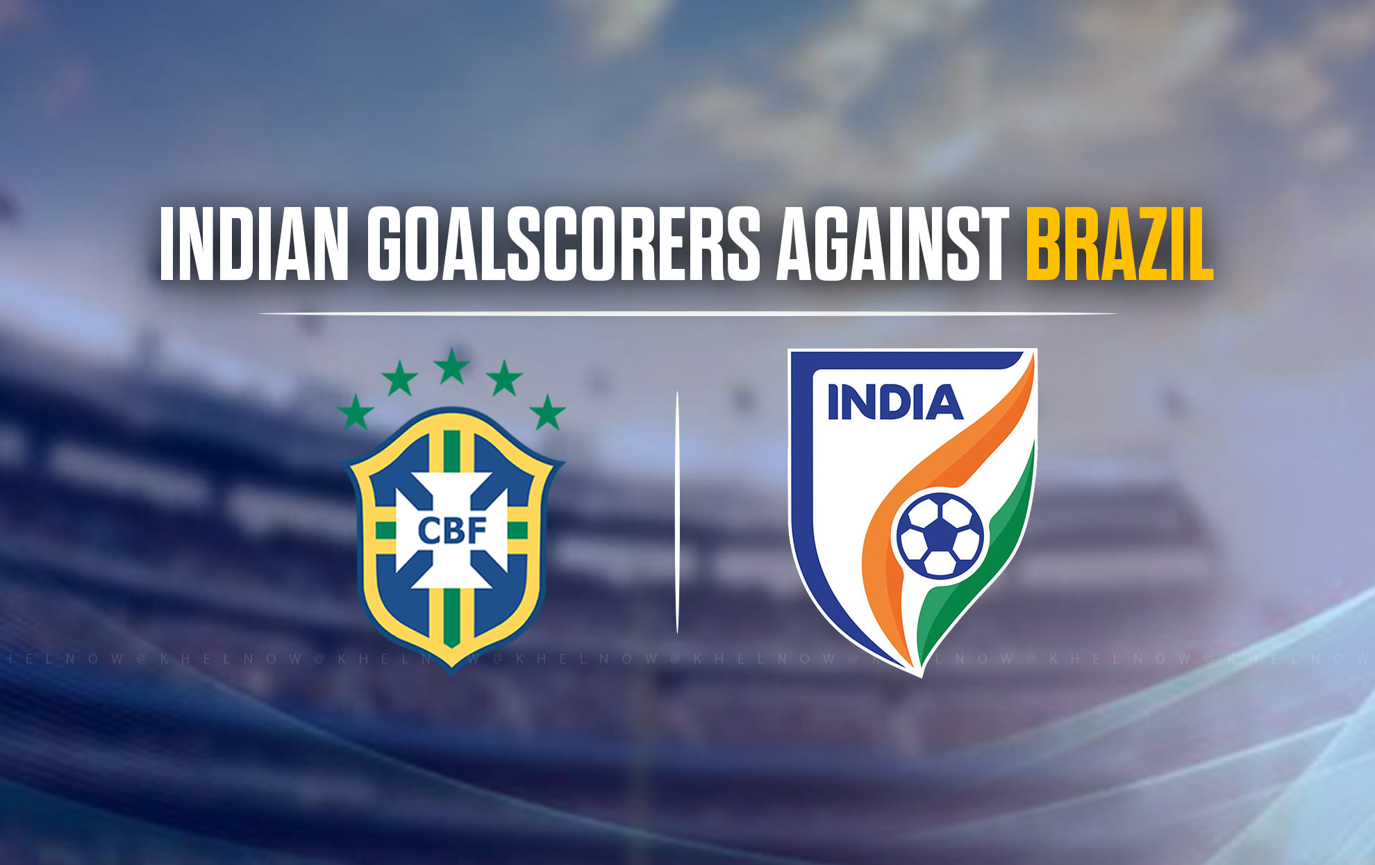 India to face Brazil in Kolkata on October 3 as two Indian players have previously scored against Brazil