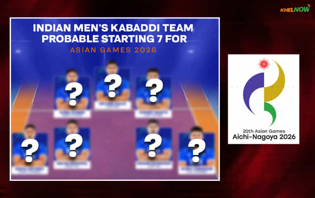 Indian men's kabaddi team probable starting 7 for Asian Games 2026