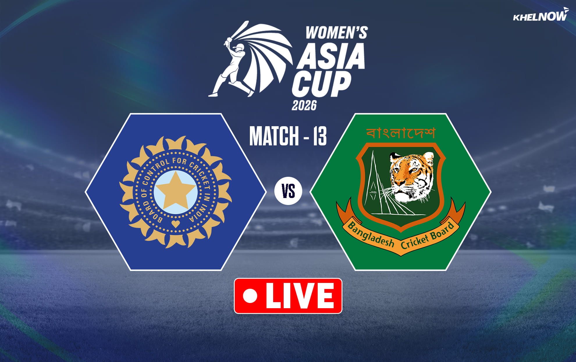IND-W vs BAN-W Live streaming details, where & how to watch Match 13 of Women's Asia Cup 2026