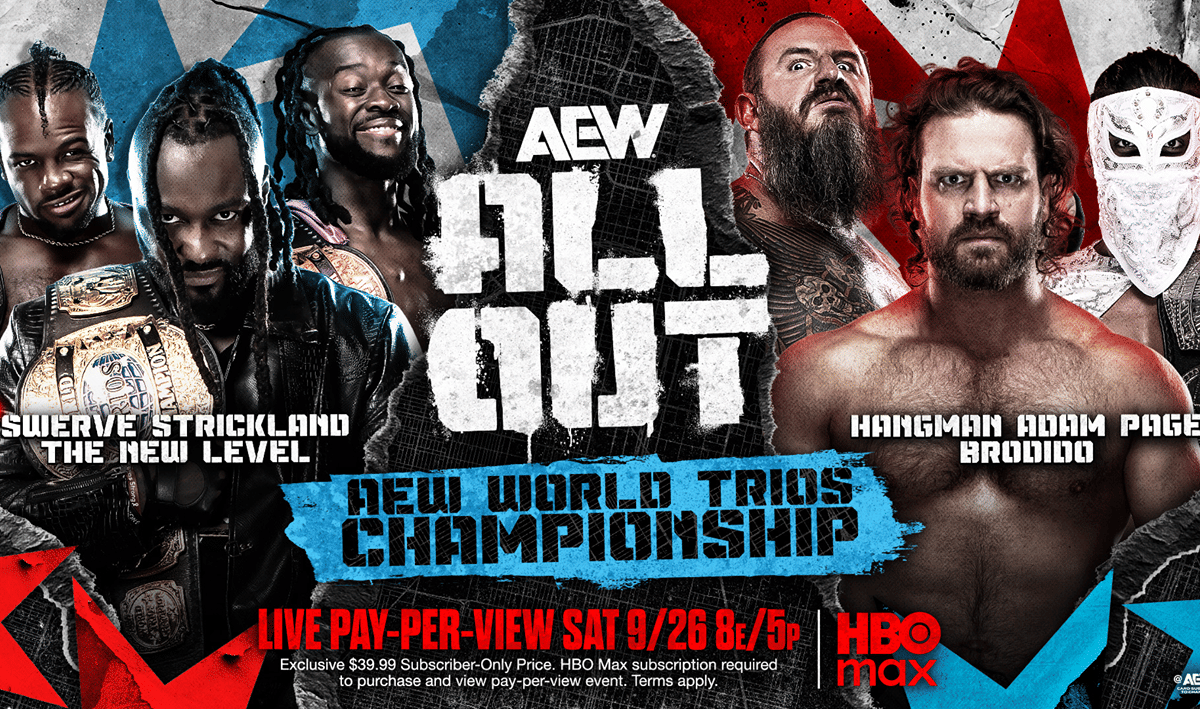 AEW All Out 2026 Swerve Strickland and The New Level (c) vs Adam Page and Brodido