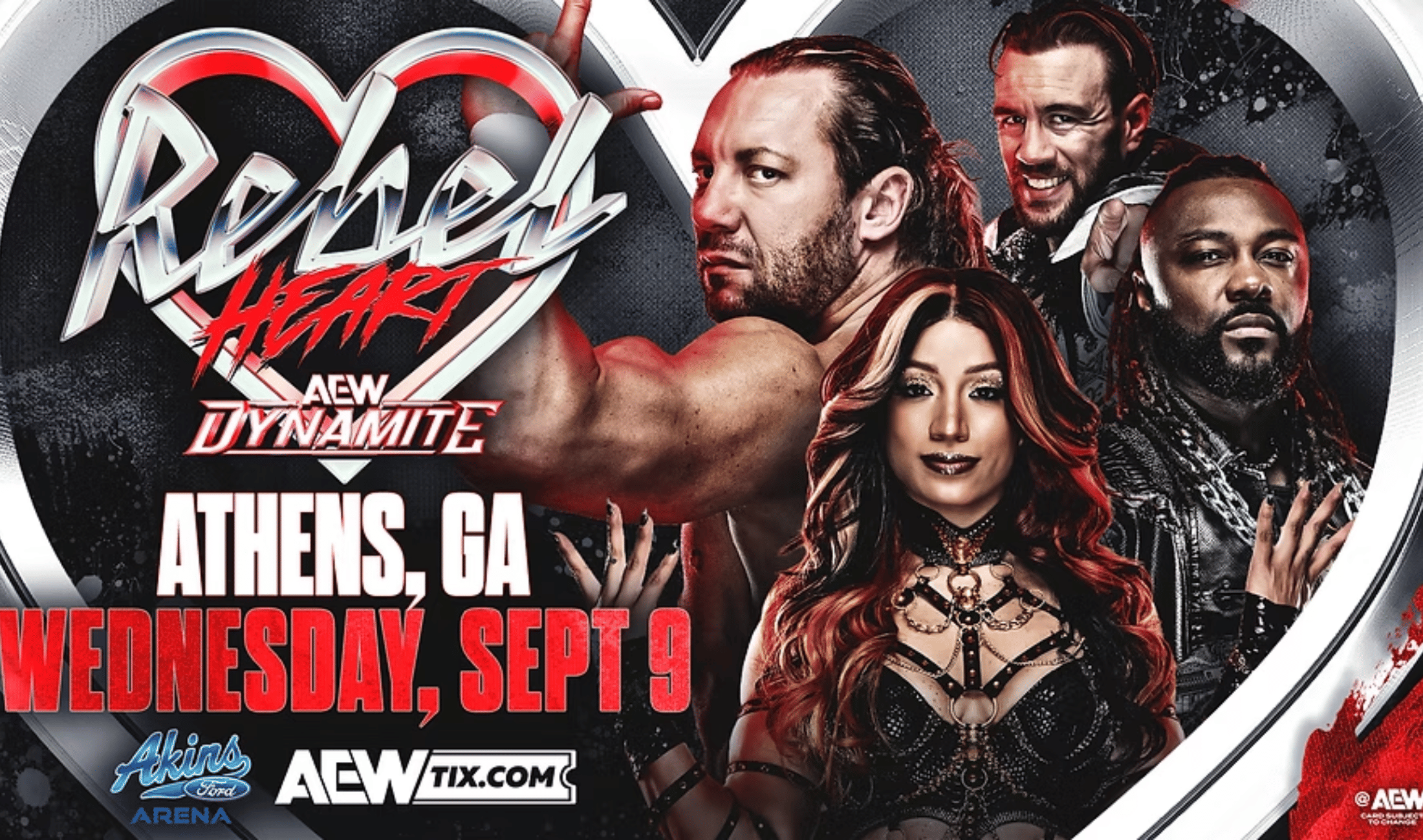 AEW Rebel Heart Dynamite (September 9, 2026) - Preview, start time & where to watch