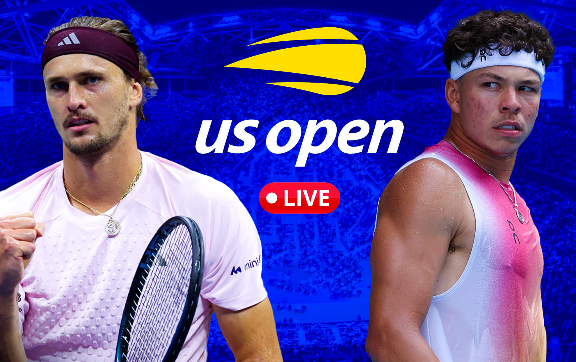 Alexander Zverev vs Ben Shelton final Live, US Open 2026